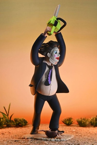 Texas Chainsaw Massacre Toony Terrors Figura 50° Anniversario Pretty Woman Leatherface 15 cm