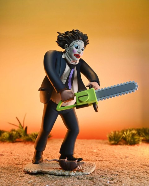 Texas Chainsaw Massacre Toony Terrors Figura 50° Anniversario Pretty Woman Leatherface 15 cm