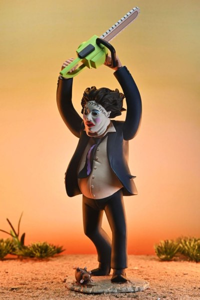 Texas Chainsaw Massacre Toony Terrors Figura 50° Anniversario Pretty Woman Leatherface 15 cm