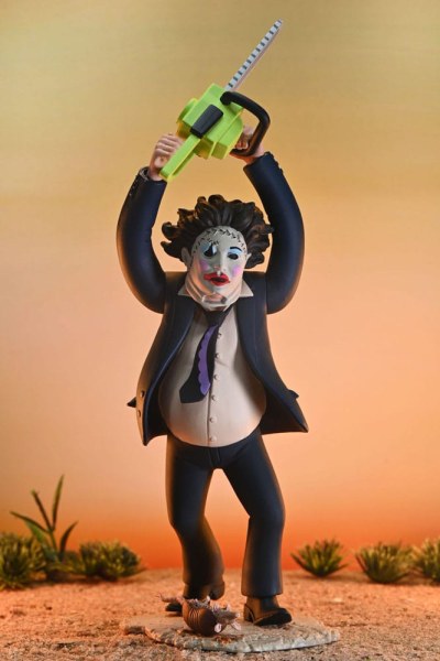 Texas Chainsaw Massacre Toony Terrors Figura 50° Anniversario Pretty Woman Leatherface 15 cm