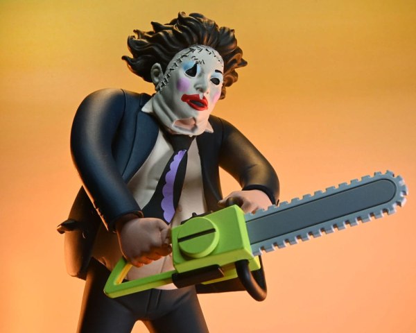 Texas Chainsaw Massacre Toony Terrors Figura 50° Anniversario Pretty Woman Leatherface 15 cm