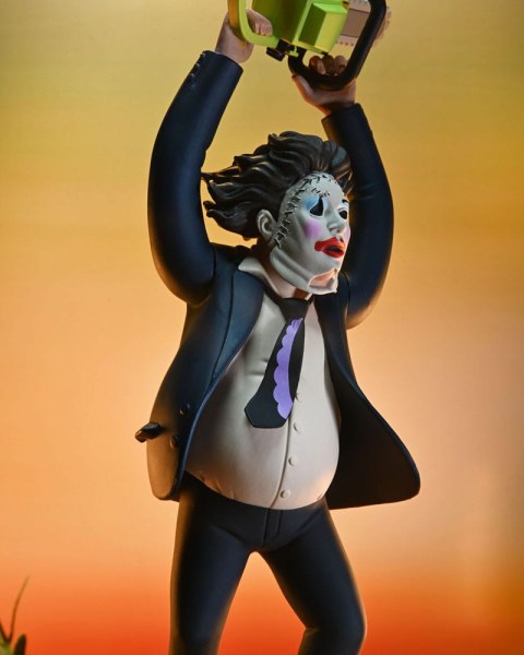 Texas Chainsaw Massacre Toony Terrors Figura 50° Anniversario Pretty Woman Leatherface 15 cm