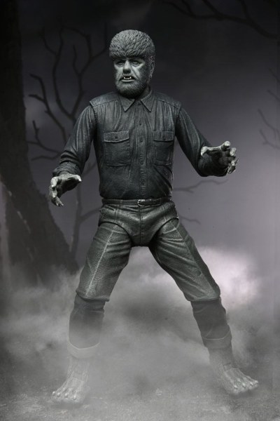 Figurina universale Monsters Ultimate The Wolf Man (bianco e nero) 18 cm