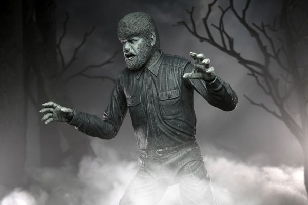 Figurina universale Monsters Ultimate The Wolf Man (bianco e nero) 18 cm