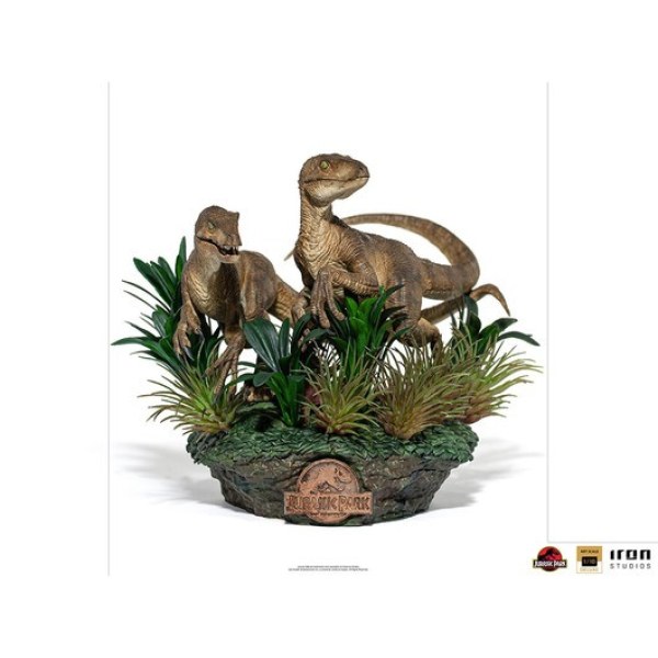 DUE VELOCIRAPTORS ART SCALE DELUXE - JURASSIC PARK