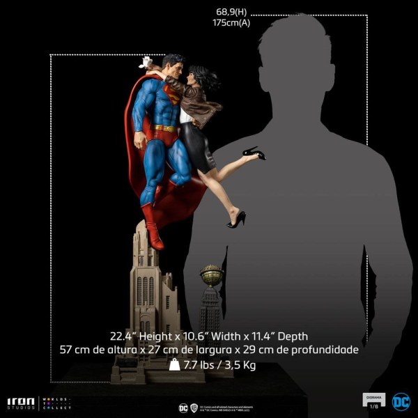 Diorama Superman e Lois - DC Comics