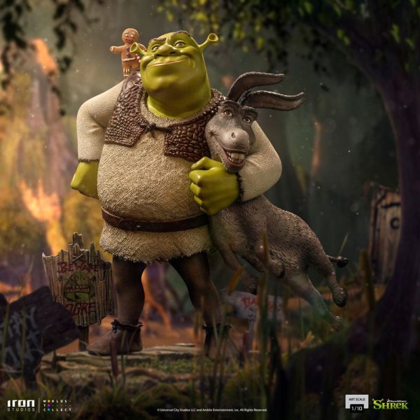 Shrek, Ciuchino e L'omino di pan di zenzero Deluxe Art Scale - Dreamworks