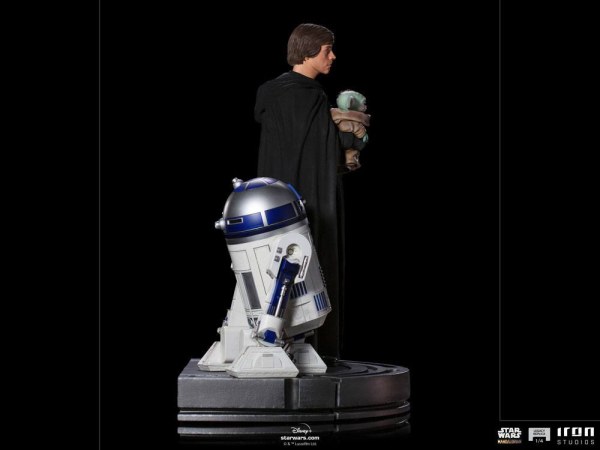 Il Mandalorian Luke Skywalker, R2-D2 e Grogu Art Scale - Star Wars