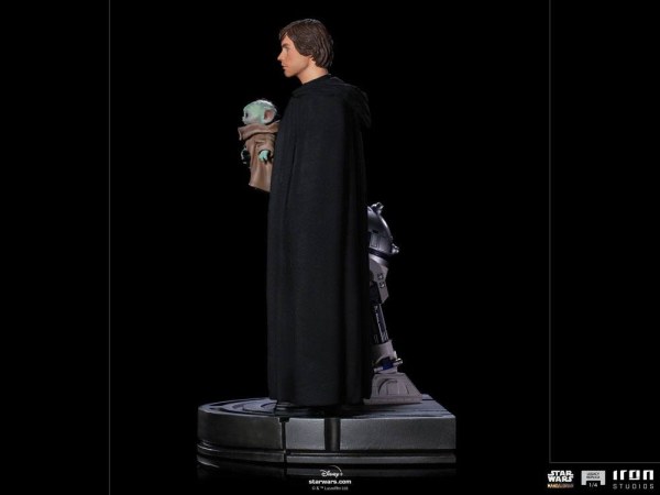 Il Mandalorian Luke Skywalker, R2-D2 e Grogu Art Scale - Star Wars