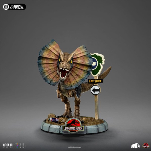 DILOPHOSAURUS ART SCALE - JURASSIC PARK