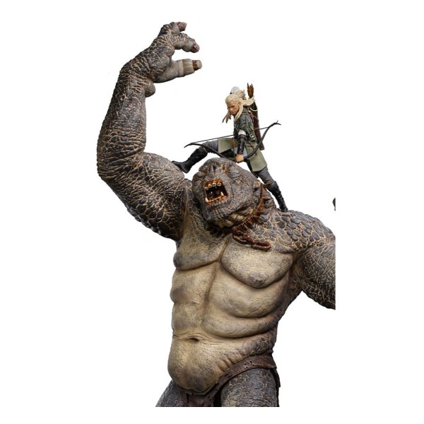 CAVE TROLL AND LEGOLAS ART SCALE DELUXE - LORD OF THE RINGS