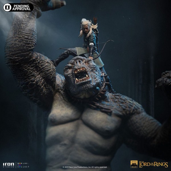 CAVE TROLL AND LEGOLAS ART SCALE DELUXE - LORD OF THE RINGS