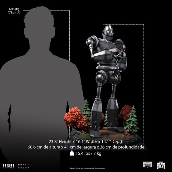 Gigante di ferro e Hogarth Hughes Art Scale - Il gigante di ferro