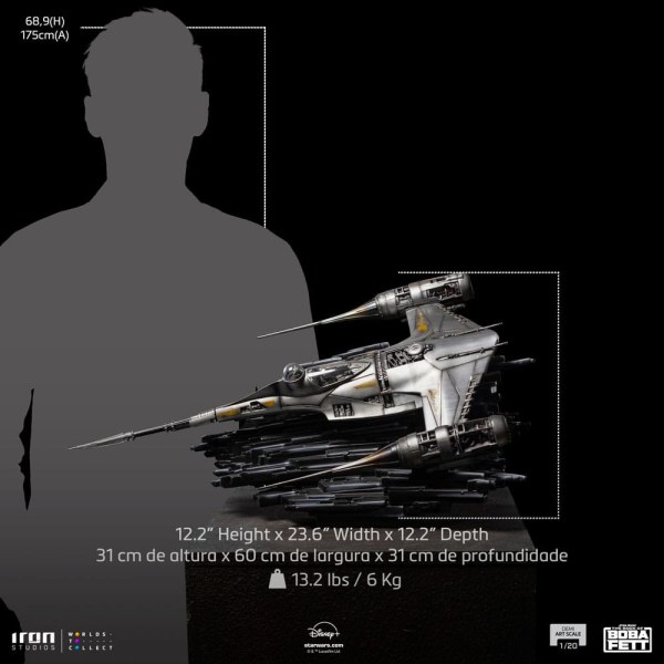 N-1 Starfighter di Mando Art Scale - Il libro di Boba Fett