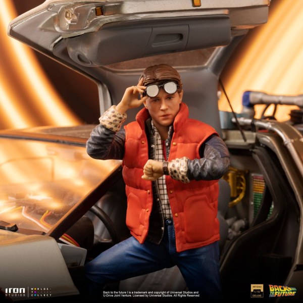 DeLorean Set completo Art Scale - Ritorno al futuro