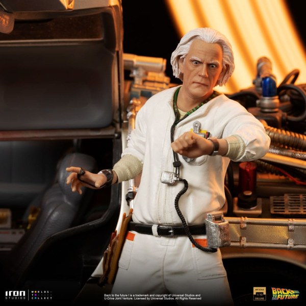 DeLorean Set completo Art Scale - Ritorno al futuro