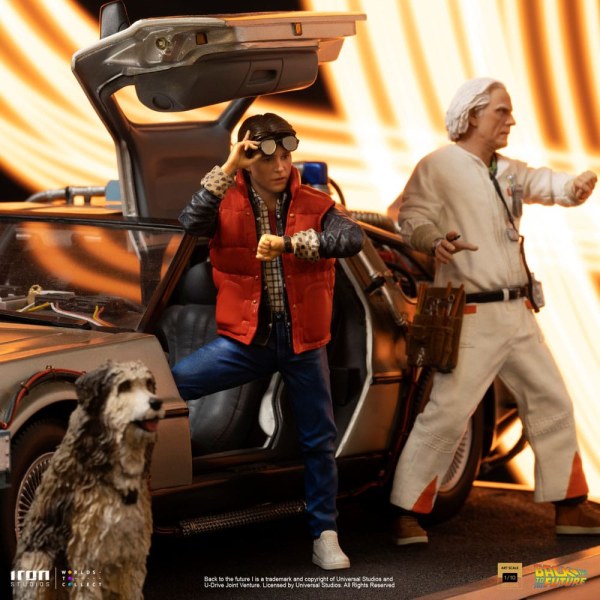 DeLorean Set completo Art Scale - Ritorno al futuro