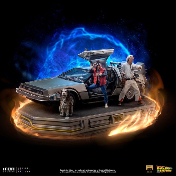 DeLorean Set completo Art Scale - Ritorno al futuro