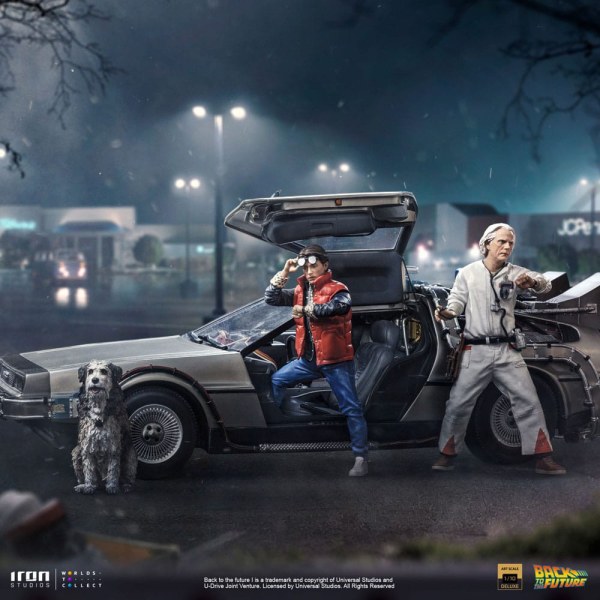 DeLorean Set completo Art Scale - Ritorno al futuro