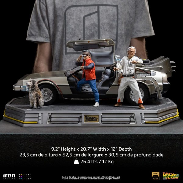 DeLorean Set completo Art Scale - Ritorno al futuro
