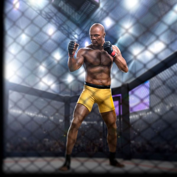 UFC statuette 1/10 Deluxe Art Scale Anderson "Spider" Silva - Signed Version 22 cm