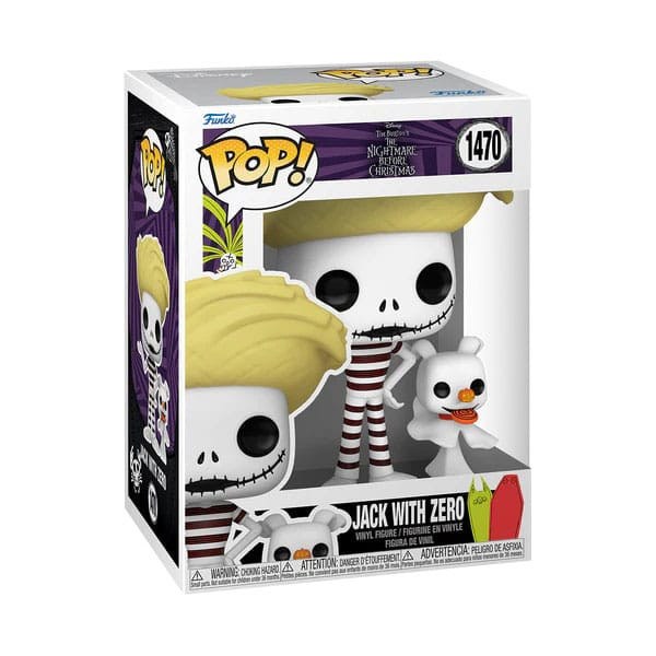 FunkoPop! 1470 - Jack Con Zero Spiaggia - Nightmare before Christmas
