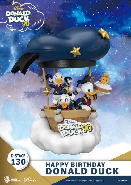 Diorama Paperino 90°-Buon Compleanno - Disney D-Stage