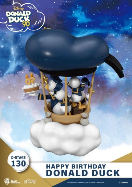 Diorama Paperino 90°-Buon Compleanno - Disney D-Stage