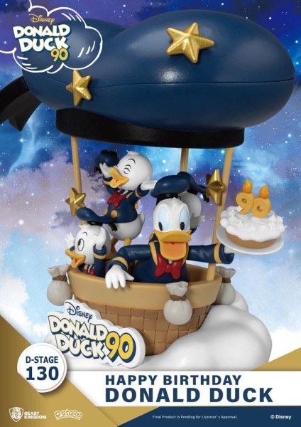 Diorama Paperino 90°-Buon Compleanno - Disney D-Stage