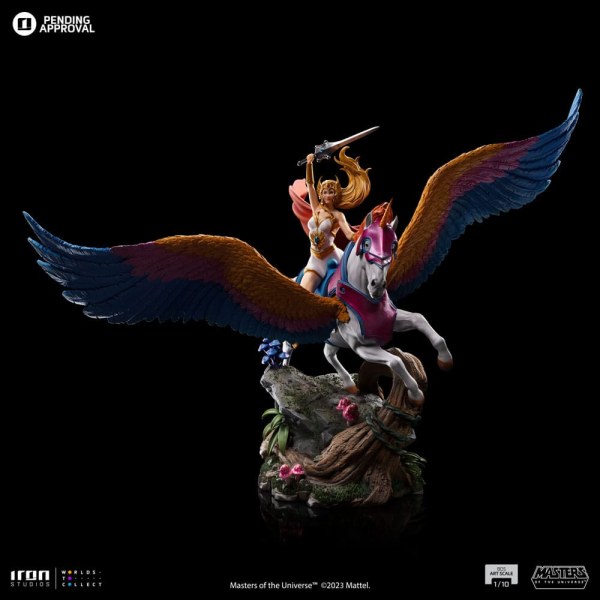 SHE-RA & SWIFTWIND ART SCALE - MASTERS OF THE UNIVERSE