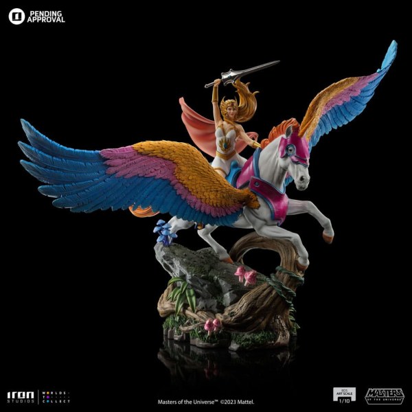 SHE-RA & SWIFTWIND ART SCALE - MASTERS OF THE UNIVERSE