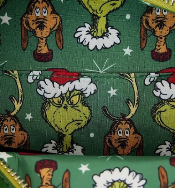 DR SEUSS GRINCH borsa a tracolla corona di Natale - DISNEY LOUNGEFLY