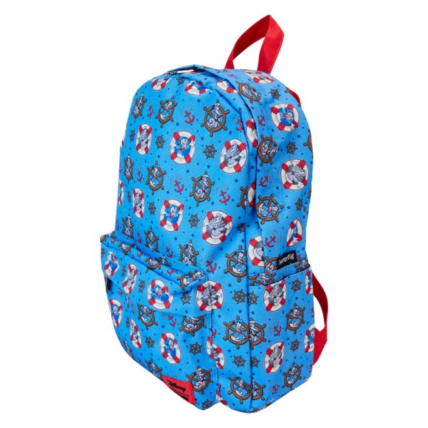 Paperino full-size in nylon con stampa all-over del 90° anniversario di Paperino - DISNEY LOUNGEFLY