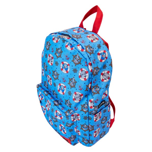 Paperino full-size in nylon con stampa all-over del 90° anniversario di Paperino - DISNEY LOUNGEFLY