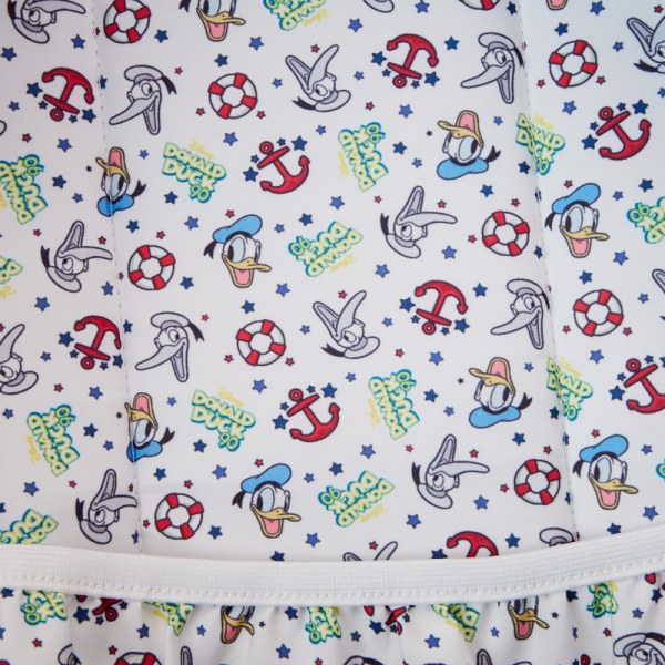 Paperino full-size in nylon con stampa all-over del 90° anniversario di Paperino - DISNEY LOUNGEFLY
