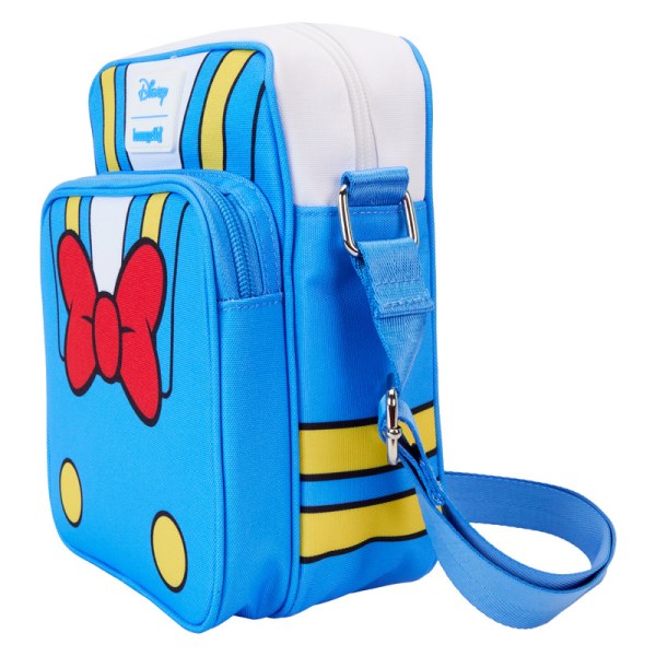 Paperino a Sac Bandoulière per passaporto in nylon cosplay di Paperino 90° anniversario - DISNEY LOUNGEFLY
