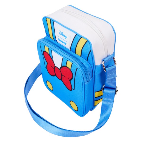 Paperino a Sac Bandoulière per passaporto in nylon cosplay di Paperino 90° anniversario - DISNEY LOUNGEFLY