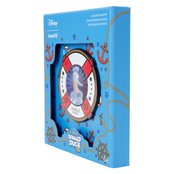 Spilla da collezione lenticolare per il 90° anniversario di Paperino - DISNEY LOUNGEFLY