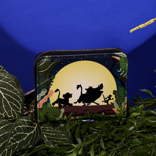 Portafoglio con Zip Hakuna Matata Silhouette Il Re Leone 30° Anniversario - DISNEY LOUNGEFLY