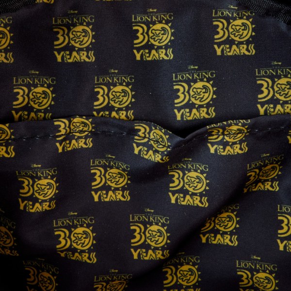 Mini zaino quadrato in tela con stampa della silhouette del 30° anniversario Re Leone - DISNEY LOUNGEFLY