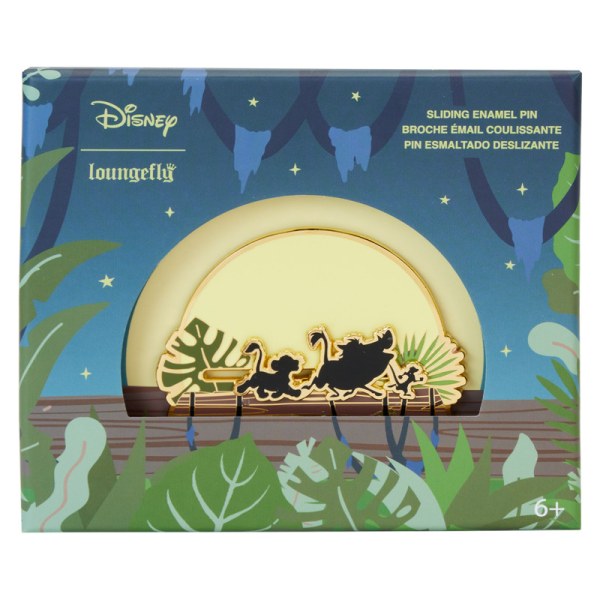Scatola da collezione Silhouette Hakuna Matata Perno scorrevole Il Re Leone 30° Anniversario - DISNEY LOUNGEFLY