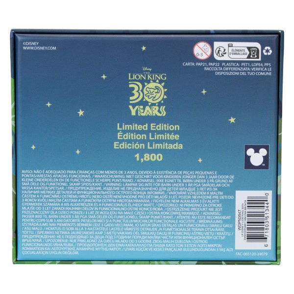 Scatola da collezione Silhouette Hakuna Matata Perno scorrevole Il Re Leone 30° Anniversario - DISNEY LOUNGEFLY