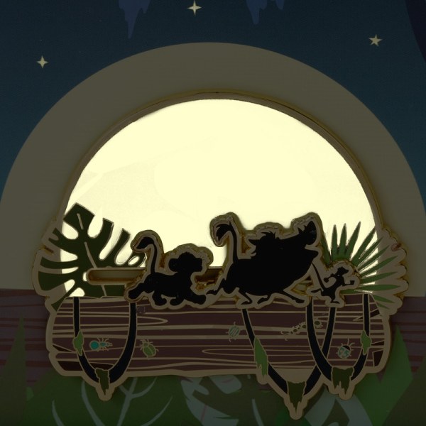 Scatola da collezione Silhouette Hakuna Matata Perno scorrevole Il Re Leone 30° Anniversario - DISNEY LOUNGEFLY