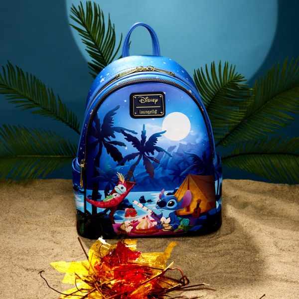 Mini zaino Stitch Camping Cuties Glow - DISNEY LOUNGEFLY