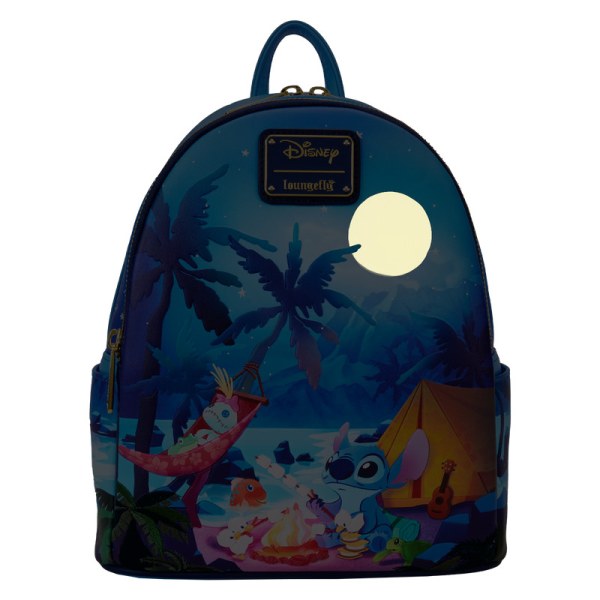 Mini zaino Stitch Camping Cuties Glow - DISNEY LOUNGEFLY