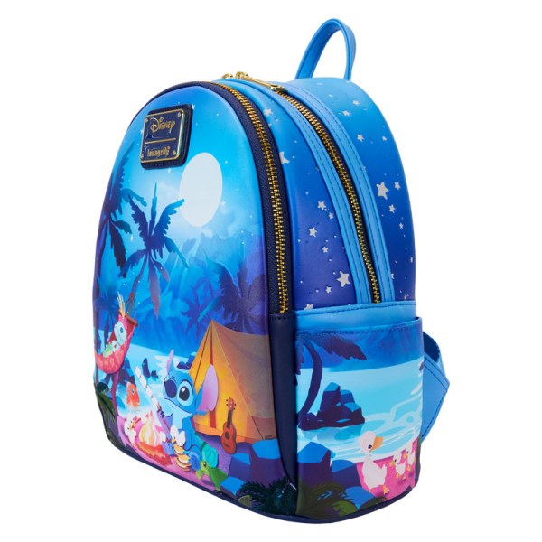 Mini zaino Stitch Camping Cuties Glow - DISNEY LOUNGEFLY