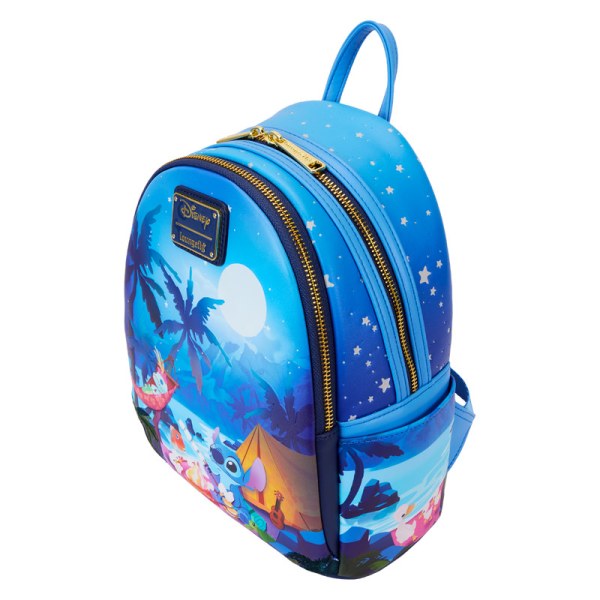 Mini zaino Stitch Camping Cuties Glow - DISNEY LOUNGEFLY
