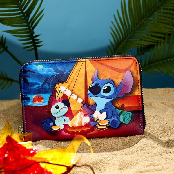 Portafoglio con Zip Stitch Camping Cuties - DISNEY LOUNGEFLY