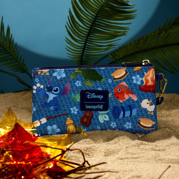 Custodia in nylon con stampa Stitch Camping Cuties - DISNEY LOUNGEFLY