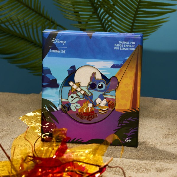 Pin boite collector Stitch Camping Cuties - DISNEY LOUNGEFLY